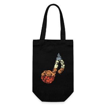 Croquis de cor français Look vintage - Sac à bouteille - noir - Devant