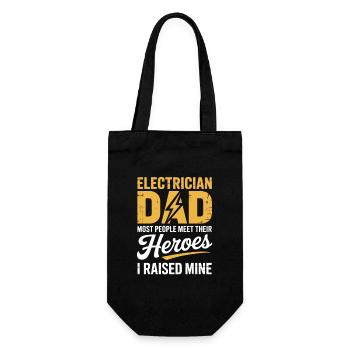 Elektriker Papa Électricien Papa J’ai élevé le mien - Sac à bouteille - noir - Devant