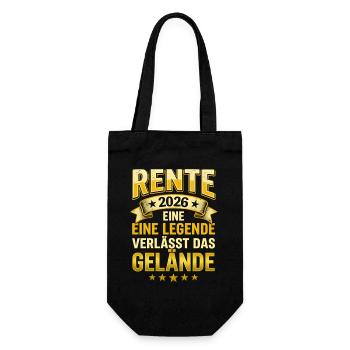 Retirement 2026: Legend leaves the site - Gift Bag for Bottles - black - Front