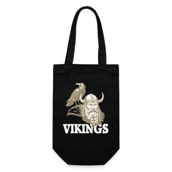 Viking Viking Legend Sailor Odin Raven Fighter - Gift Bag for Bottles - black - Front