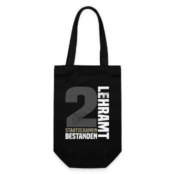 2nd State Examination in Teaching - Gift Bag for Bottles - black - Front