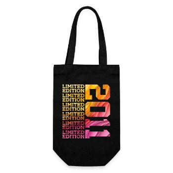 LIMITED EDITION 2011 15 YEARS 15TH BIRTHDAY - Gift Bag for Bottles - black - Front