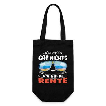 I don't have to do anything – I'm retired - Gift Bag for Bottles - black - Front