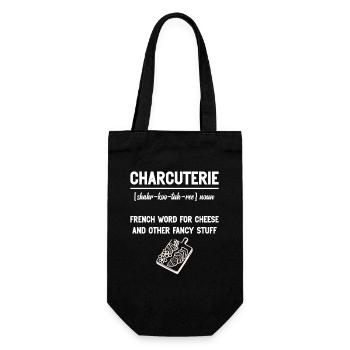  Charcuterie Artist Board Maker Food Items - Gift Bag for Bottles - black - Front