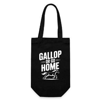 Gallop or Go Home - Gift Bag for Bottles - black - Front
