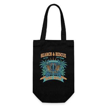 Recherche et sauvetage : aucun disque laissé derrière Disc golf - Sac à bouteille - noir - Devant