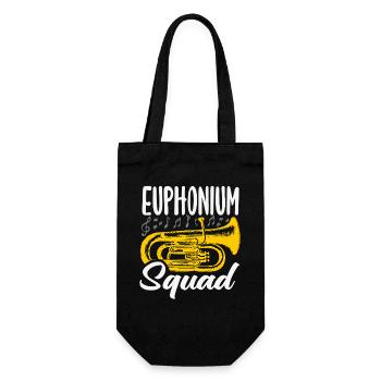 Vintage Euphonium Player - Gift Bag for Bottles - black - Front