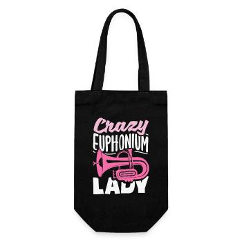Vintage Euphonium Player - Gift Bag for Bottles - black - Front