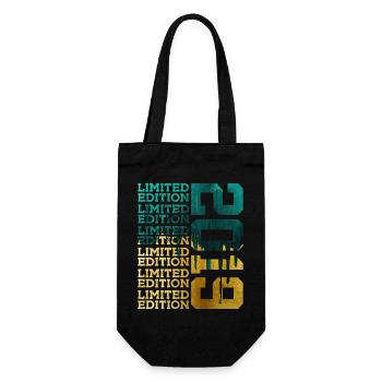 LIMITED EDITION 2019 7 YEARS 7TH BIRTHDAY - Gift Bag for Bottles - black - Front