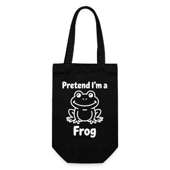 Expressions de grenouilles, cadeau drôle de grenouille - Sac à bouteille - noir - Devant