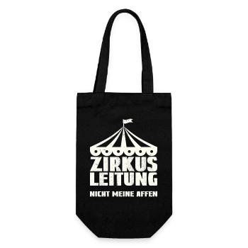 Circus management - Not my monkeys - Gift Bag for Bottles - black - Front