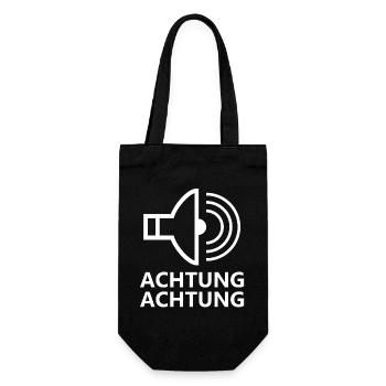 Attention Lettres-pages d’attention - Sac à bouteille - noir - Devant