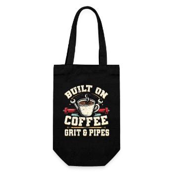 Pipelayer Pipeline Builder Coffee Grit & Pipes - Gift Bag for Bottles - black - Front
