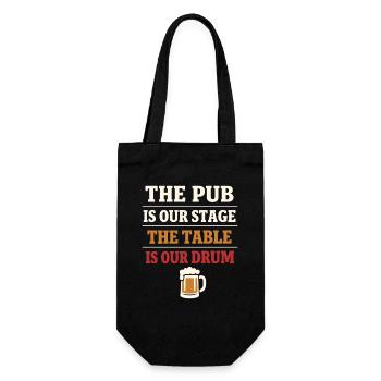 Shanty Crew folk music community - Gift Bag for Bottles - black - Front
