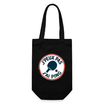 J'peux pas J'ai Ping - Sac à bouteille - noir - Devant