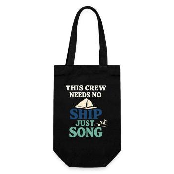 Shanty Crew folk music community - Gift Bag for Bottles - black - Front