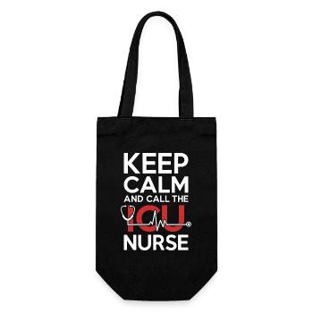 ICU Nurse Keep Calm And Call The Trauma Response - Gift Bag for Bottles - black - Front