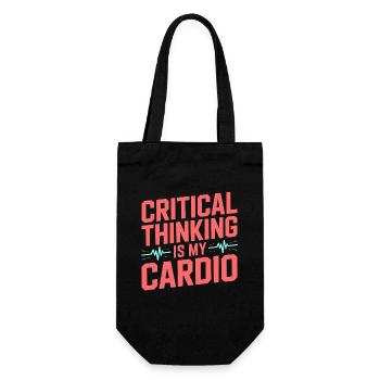 ICU Nurse Critical Thinking Is My Trauma Response - Gift Bag for Bottles - black - Front