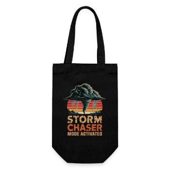  Storm Chaser Mode Activated Tornado Sturmjäger - Geschenkbeutel für Flaschen - Schwarz - Vorne