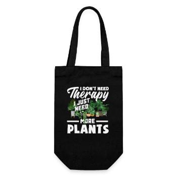 J’ai besoin de plus de plantes, aimant des plantes - Sac à bouteille - noir - Devant