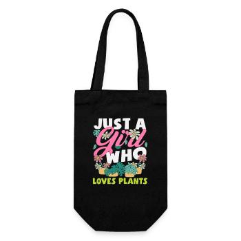 Juste une fille qui aime les plantes - Sac à bouteille - noir - Devant