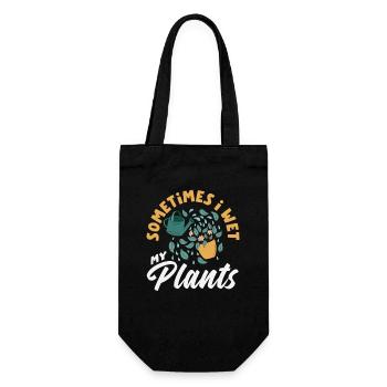 Je mouille mes plantes amoureuse des plantes - Sac à bouteille - noir - Devant