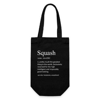 Définition de la courge : Citation drôle de jeu de mots dans le dictionnaire - Sac à bouteille - noir - Devant