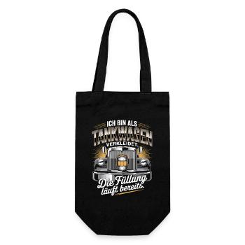 Carnival Disguised as a Tanker Truck Bachelor Party Costume Beer - Gift Bag for Bottles - black - Front