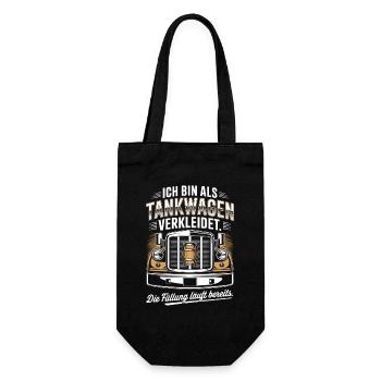 Carnival Disguised as a Tanker Truck Bachelor Party Costume Beer - Gift Bag for Bottles - black - Front