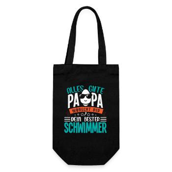 All the best dad wishes you your best swimmer - Gift Bag for Bottles - black - Front
