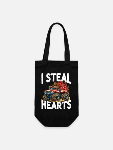 I Steal Hearts Monster Truck - Geschenkbeutel für Flaschen - Schwarz