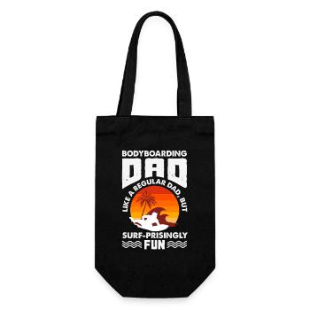 Surfing Surfboarder Bodyboarder - Gift Bag for Bottles - black - Front