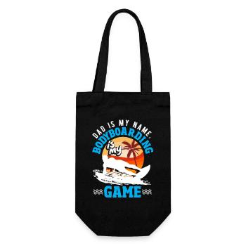 Surfing Surfboarder Bodyboarder - Gift Bag for Bottles - black - Front