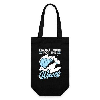 Surfing Surfboarder Bodyboarder - Gift Bag for Bottles - black - Front