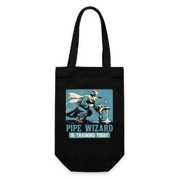 Pipe Layer Pipeline Builder - Gift Bag for Bottles - black - Front