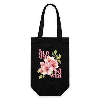 IN BLOOM - IN POWER - Gift Bag for Bottles - black - Front