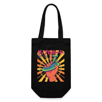 Disc Golf Grip It And Rip It Flying Disc Fun - Gift Bag for Bottles - black - Front