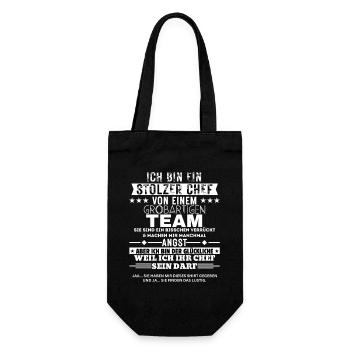 Fier patron d’une excellente équipe - Sac à bouteille - noir - Devant
