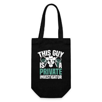 Privatdetektiv, Kostümwärteruniform, Gefreiter - Geschenkbeutel für Flaschen - Schwarz - Vorne