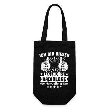 Radiologe Legende - Geschenkbeutel für Flaschen - Schwarz - Vorne