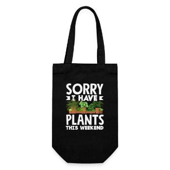 Planting This Weekend Plant Lovers - Gift Bag for Bottles - black - Front