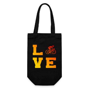 Clear road bike message - Gift Bag for Bottles - black - Front