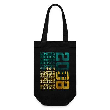 LIMITED EDITION 2008 18 YEARS 18TH BIRTHDAY - Gift Bag for Bottles - black - Front