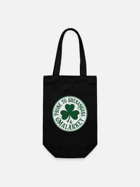 Lustige St.-Patrick's-Day-Eskapaden und Unsinn - Geschenkbeutel für Flaschen - Schwarz