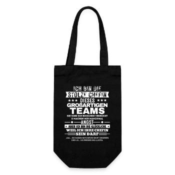 Je suis le fier patron de cette grande équipe - Sac à bouteille - noir - Devant