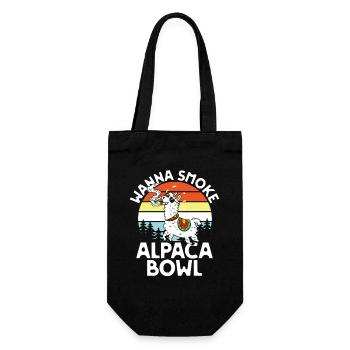 Alpaga Bowl Sunset Forêt Rétro - Sac à bouteille - noir - Devant