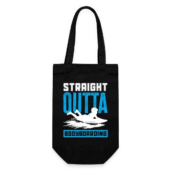 Surfing Surfboarder Bodyboarder - Gift Bag for Bottles - black - Front