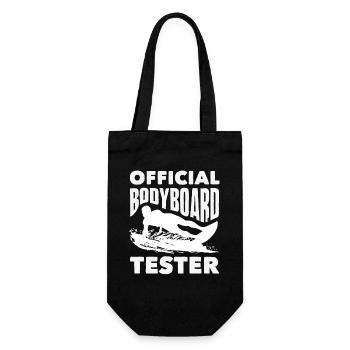 Surfing Surfboarder Bodyboarder - Gift Bag for Bottles - black - Front