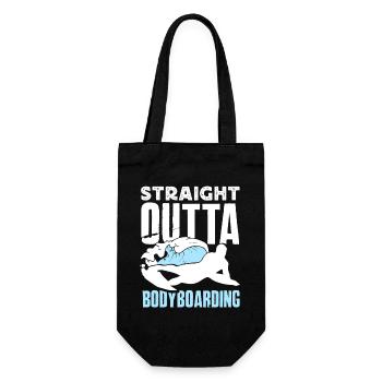Surfing Surfboarder Bodyboarder - Gift Bag for Bottles - black - Front