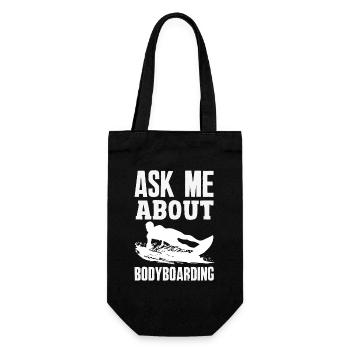 Surfing Surfboarder Bodyboarder - Gift Bag for Bottles - black - Front